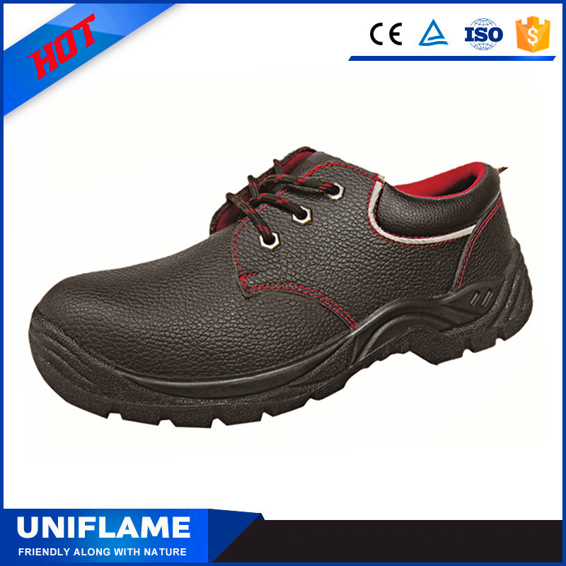 Stylish Industrial Leather Safety Shoes Work Footwear UFA011