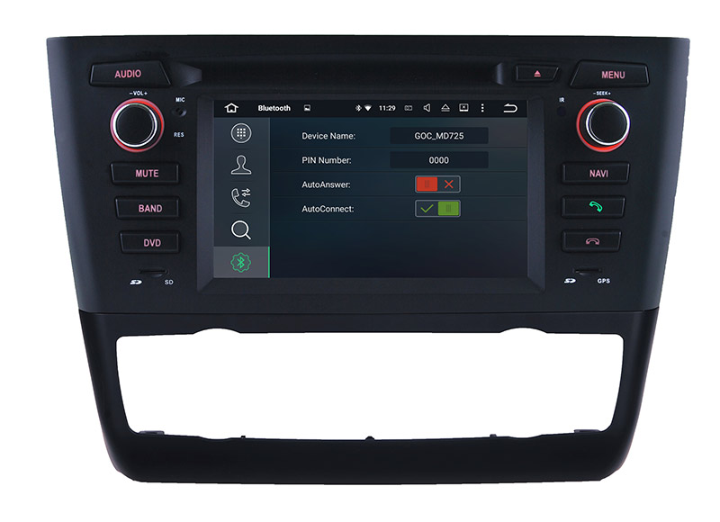 Android Auto DVD Player for BMW 1 E81 E82 E88 Video GPS Navigation with WiFi Connection Hualingan