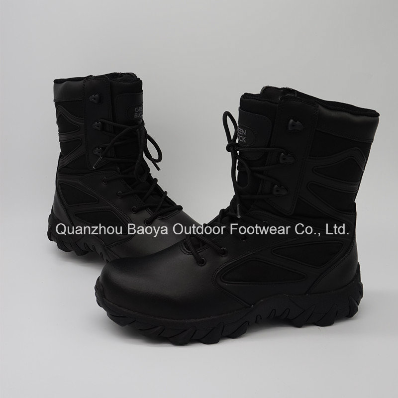 2016new Design High Quality Black Police Tactical Boots Military Boots