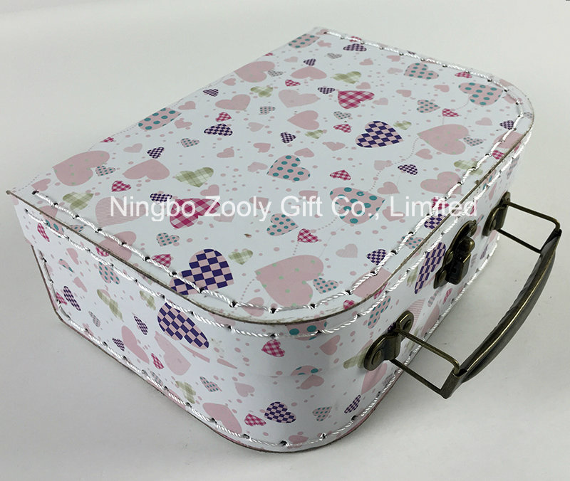 Custom Stitching Paper Cardboard Gift Box Suitcase Storage Packaging Boxes