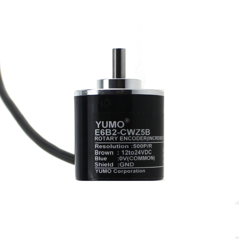 Yumo E6B2-CWZ5B 500PPR 12V 24V DC Shaft Incremental Rotary Encoder