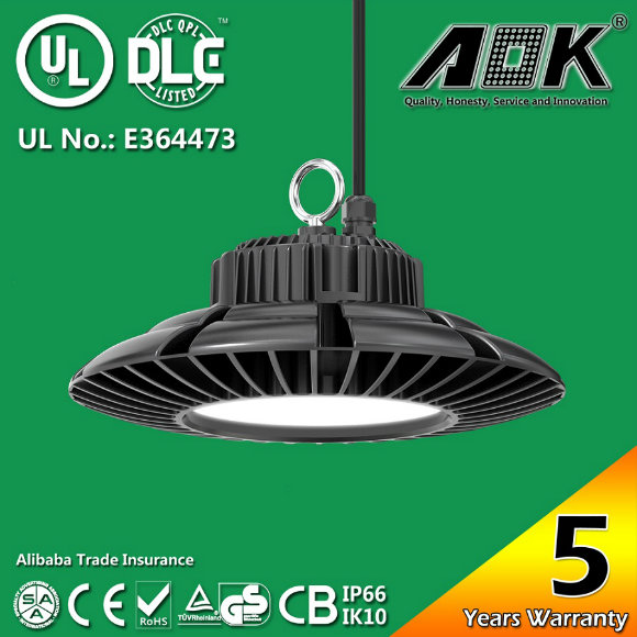 130lm/W UFO LED High Bay Light 5 Years Warranty