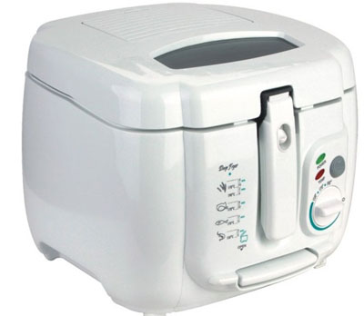 1800-Watt Cool-Touch Plastic Housing Deep Fryer with 2.5L Capacity