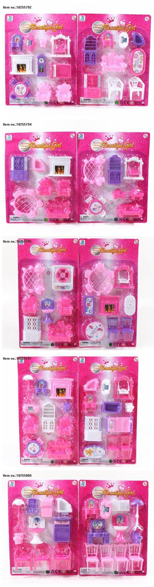 Cute and Small Furniture Toys Set