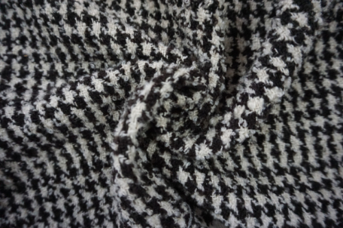 Three Different Styles of Black&White Wool Fabric