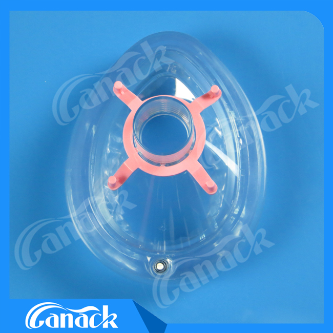 Disposable Medical Consumables PVC Anesthesia Mask with Check Valve