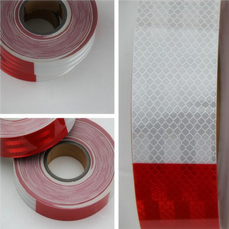 High Quality White and Red Pet Warning Marking Sticker Reflective Tape