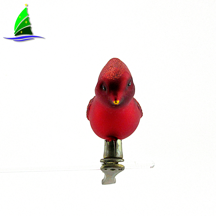 Redbird Glass Blown Ornament