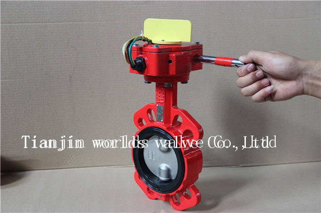 Wafer Type Two PCS Stem Butterfly Valve with Positioner (D71X-10/16)