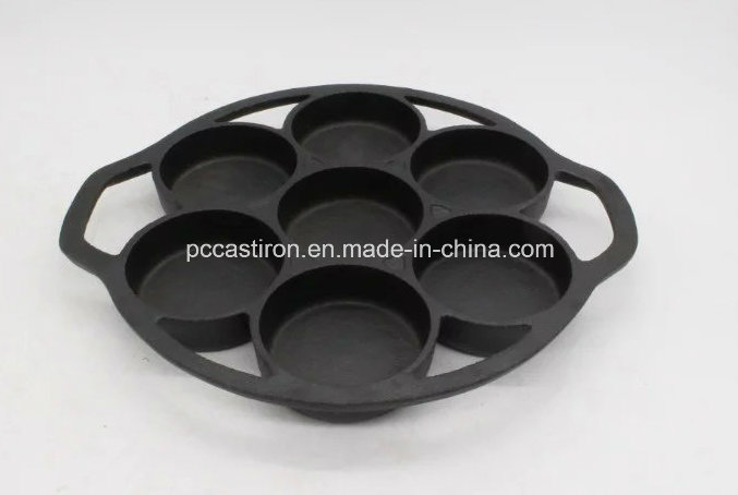 9PCS Preseasoned Cast Iron Cake Mold Bakeware 24X19cm