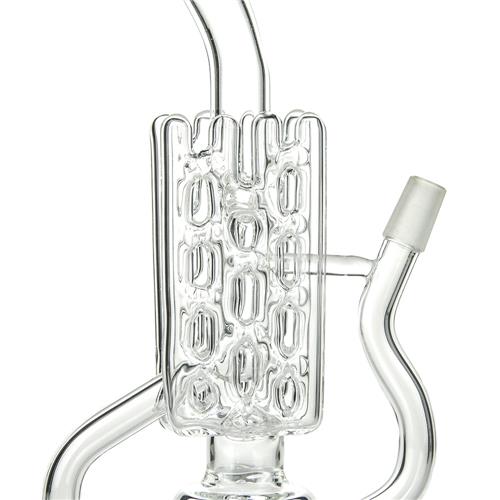 Reticulated Pipeline Perc Oil Rig Glass Smoking Water Pipe (ES-GB-418)