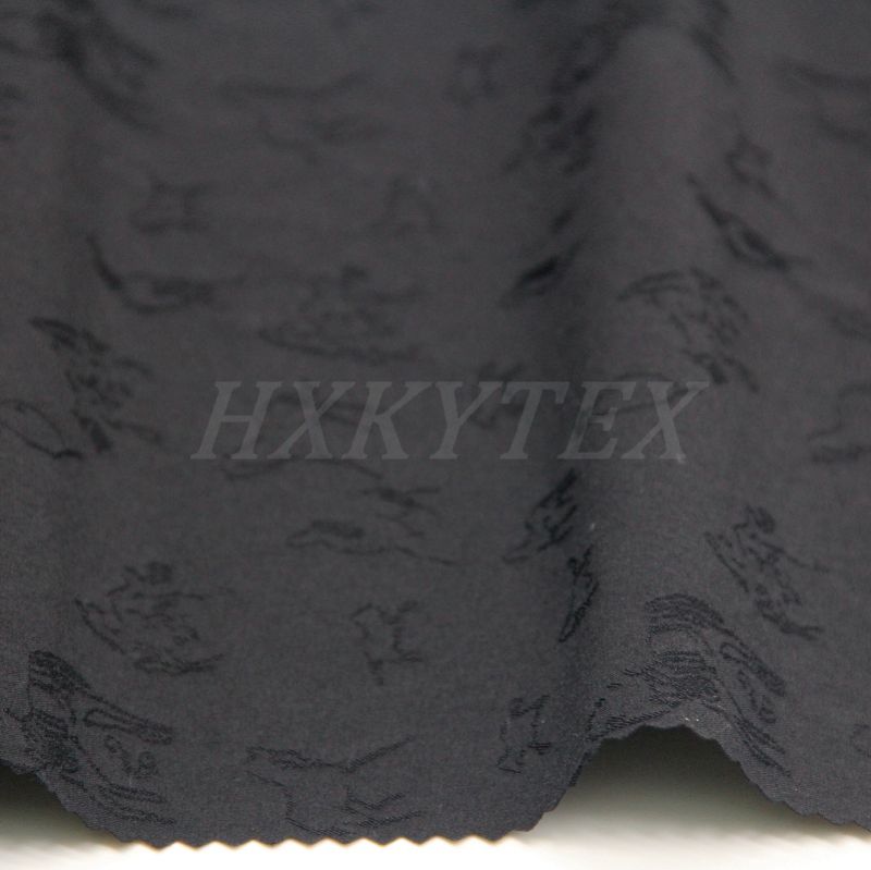 Animal Jacquard with 4-Way Spandex Nylon Fabric for Casual Jacket