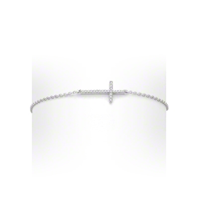 Classics Cross Bracelet&Bangle Sterling Silver Jewellery Set (KT3007)