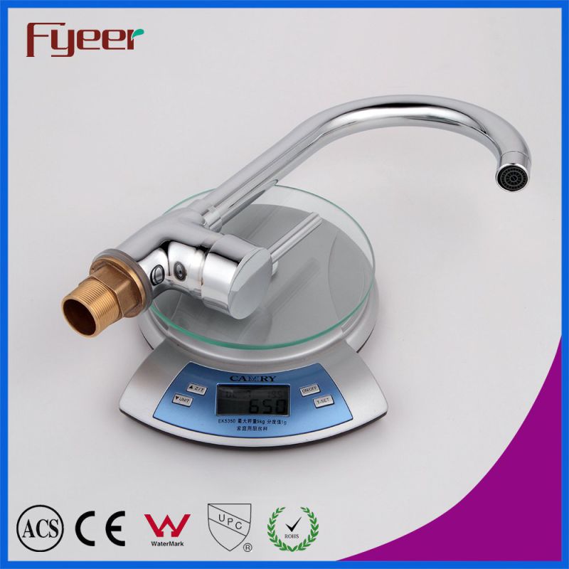 Fyeer Wholesale Cheap Ceramic Cartridge Kitchen Sink Mixer Faucet