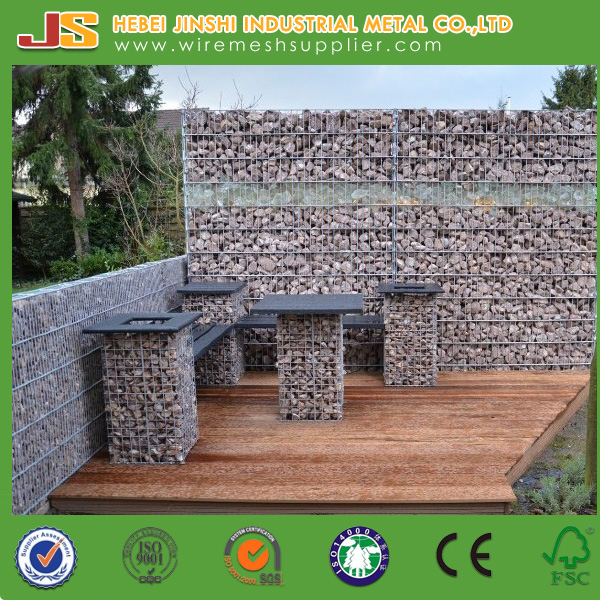 Hebei Jinshi Gabion Direct Factory 100X30X30cm Welded Gabion Hot Galvanized Gabion