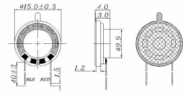 Fbs1504 15mm 8ohm 88dB Speaker Hot Sell Small Speaker (FBELE)