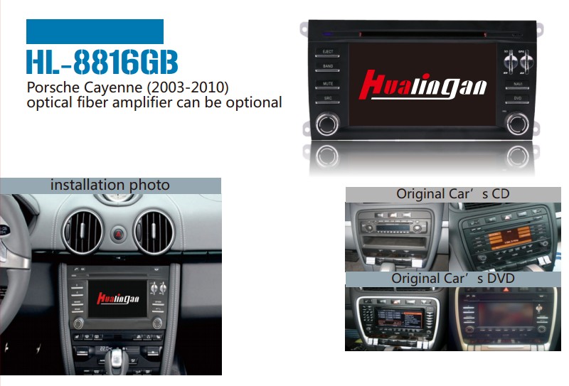 Special Car Audio DVD Player for Porsche Cayenne with GPS Navigation