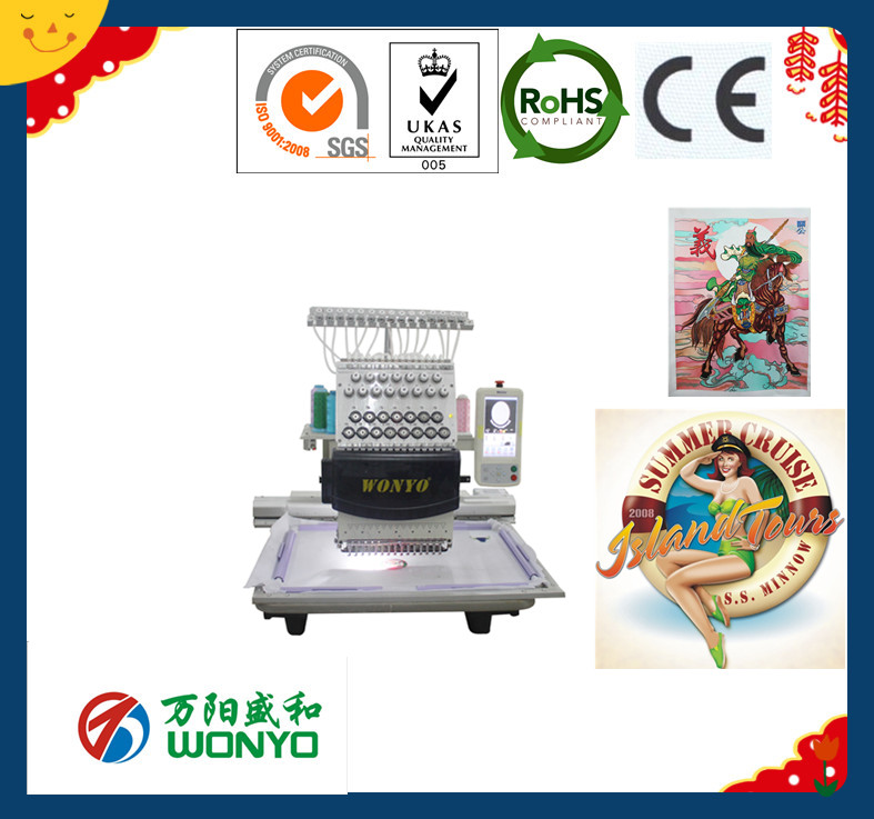 for Hat and Flat High Speed 12/15 Colors Embroidery Machine