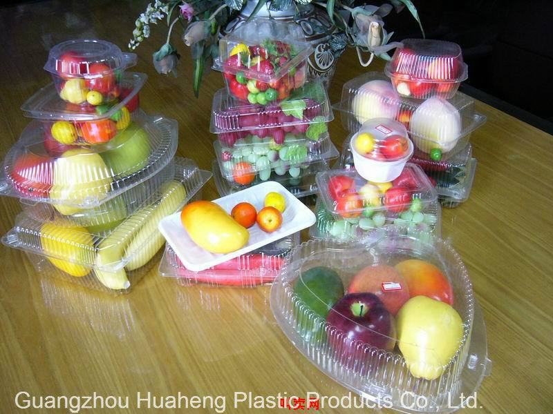 Wholesale Custom Disposable Fast Food Box for market (plastic tray)