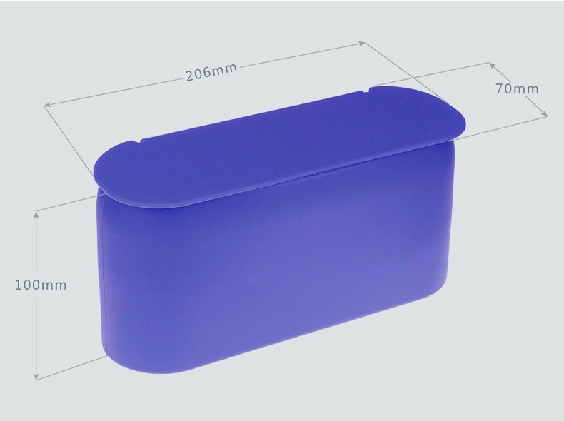 Eco Friendly Practical Silicone Auto Trash Can with Cap