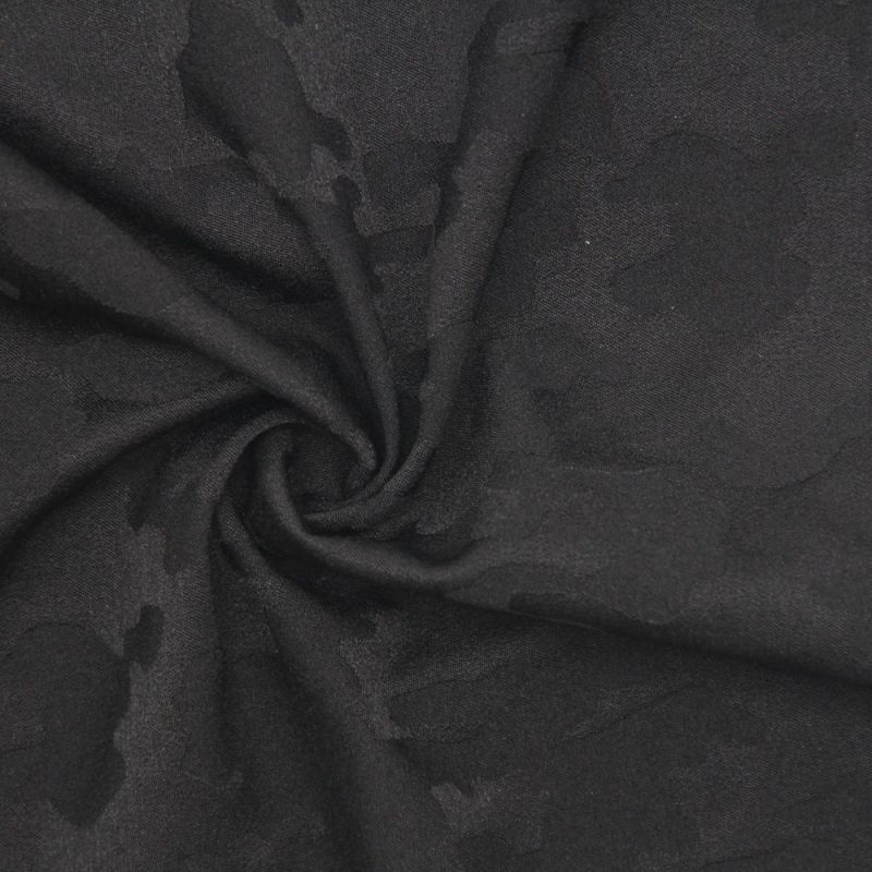 Grey Color 100% Nylon Spandex Camouflage Jacqaurd Fabric for Outdoor Wear