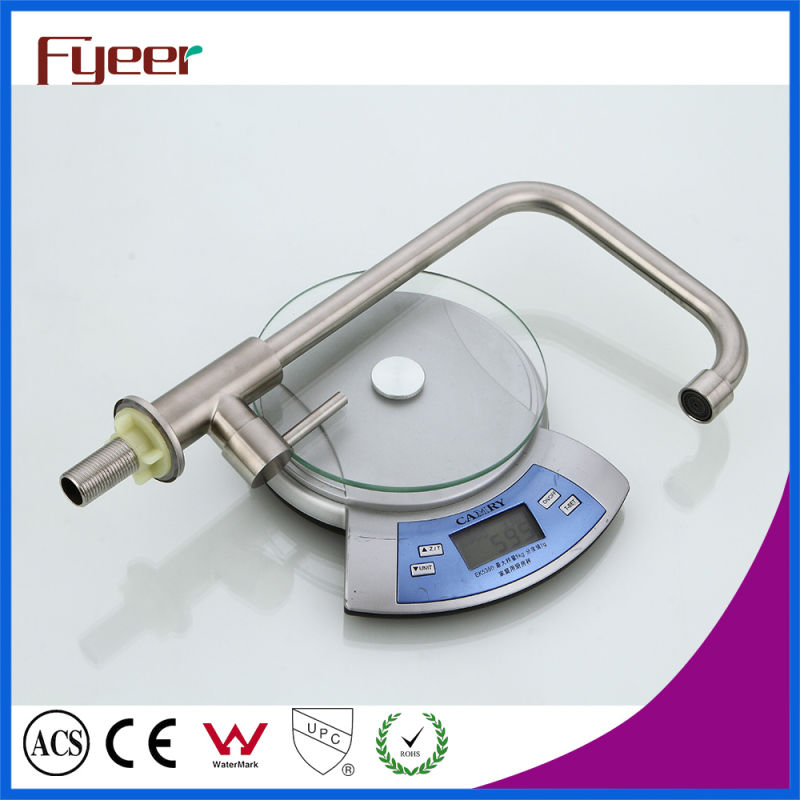 Fyeer Cheap Cold Only 304 Stainless Steel Kitchen Tap