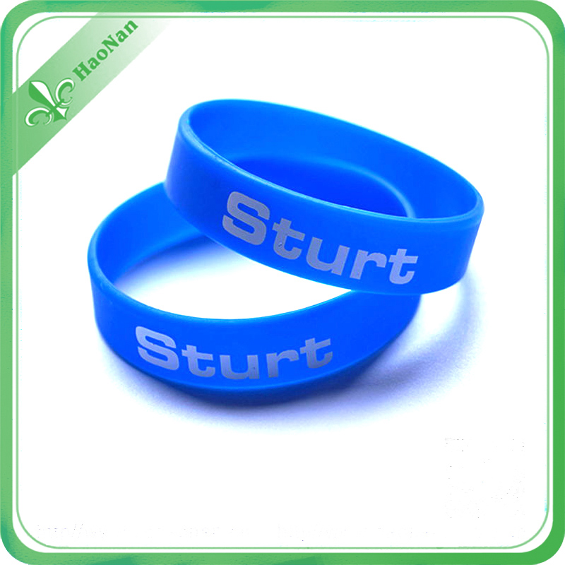 202*12*2mm or Customized Size Bright-Colored Silicone Wristband