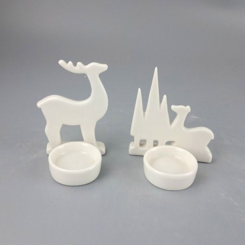 Elk Design Christmas Candle Holder (Christmas decoration)