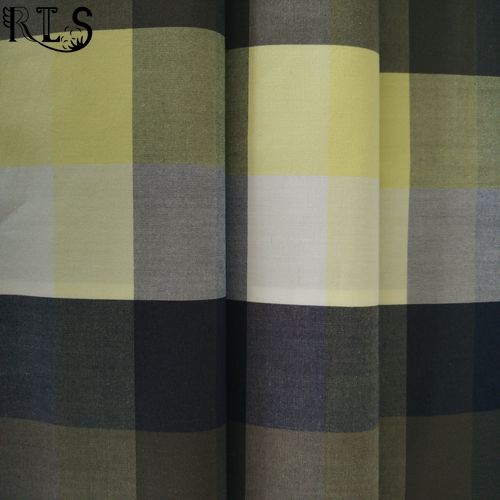 Cotton Poplin Woven Yarn Dyed Fabric for Garments Shirt Dress Rlsc60-3