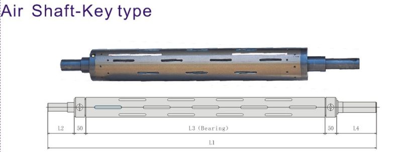 for Rolling Unreeling 6-Inch Key Type Air Shaft