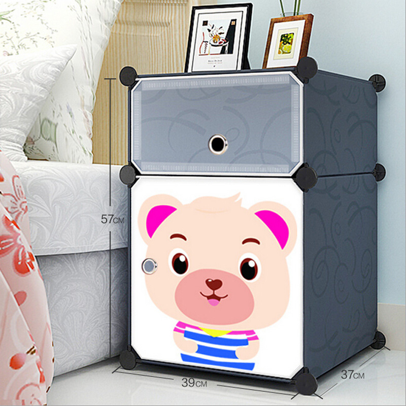 Plastic Simple DIY Storage Cabinets for Children (ZH0021)