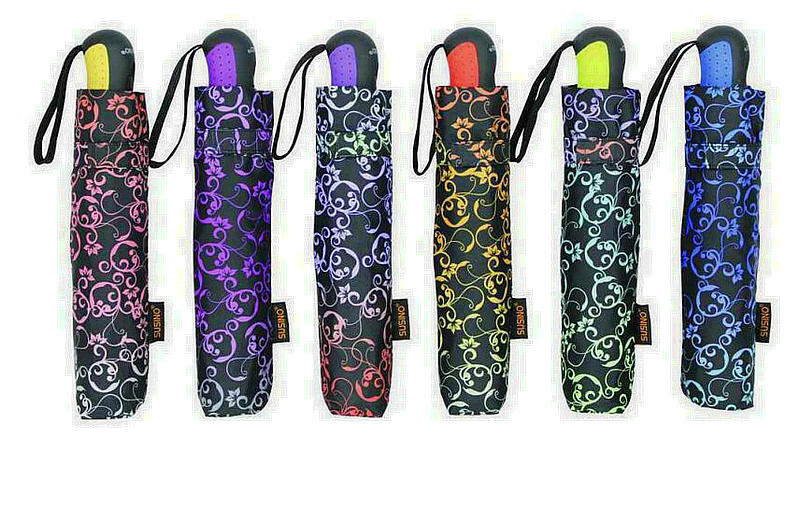 Ornament Print Foldable Quality Automatic Umbrellas (YS-3FA22083964R)