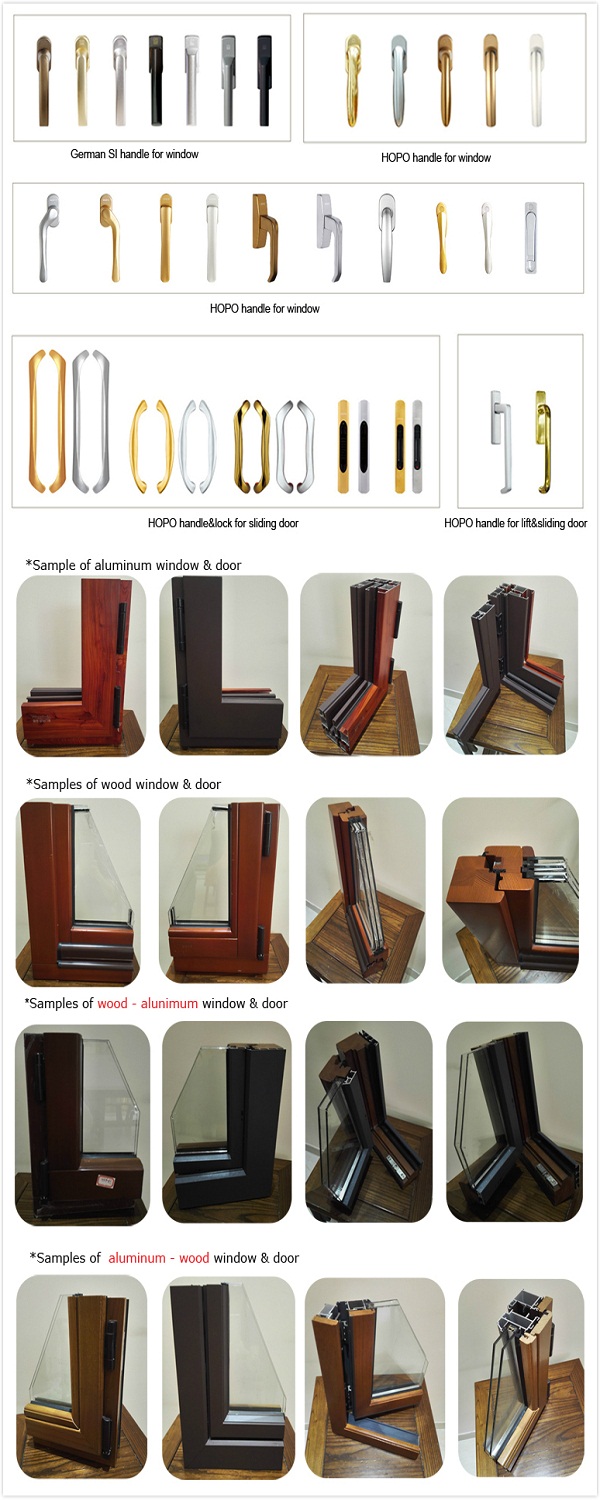 Woodwin Quality Guaranteed Double Glass Thermal Break Aluminum Window