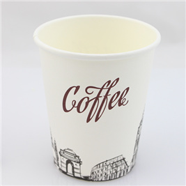 Logo Printed Disposable Paper Coffee Cups with Cover