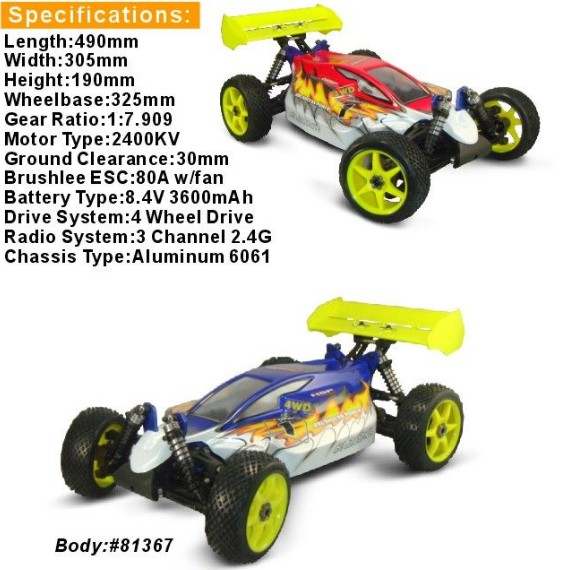 1/8 Electric 4WD RC Stunt Car in Shenzhen