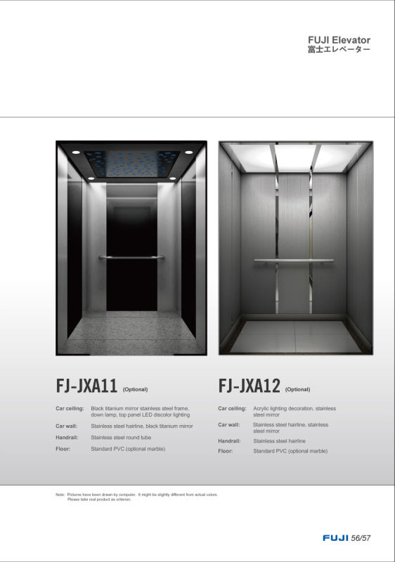 Passenger Elevator Lift with Black Titanium Mirror Price