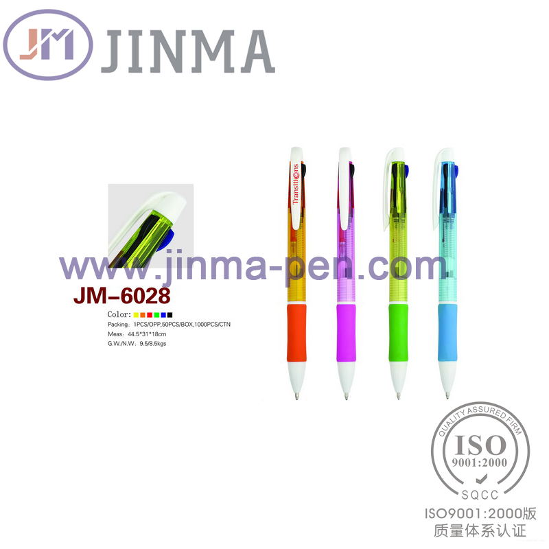 The Promotion Gifts Plastic Multi-Color   Pen Jm-6028