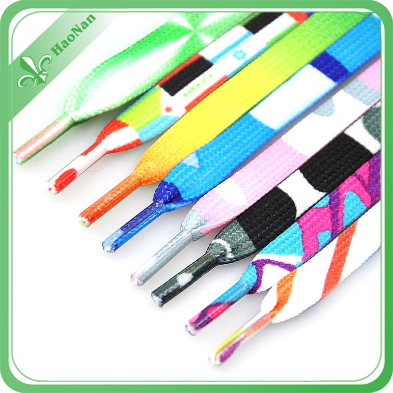 Hot Sale 8mm Wide Custom Shoelaces with Your Logo Designed.