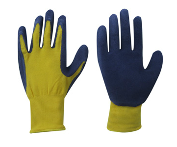 13G Polyester Liner Latex Coated Glove-5239. Y