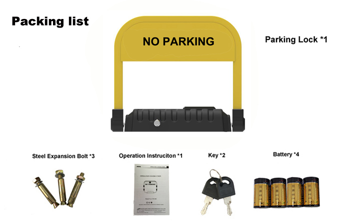 2016 New Products Bluetooth Parking Barrier