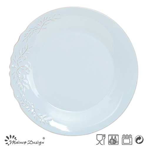 HOT SALE EMBOSSED AND ELEGANT COLORFUL DINNER PLATE