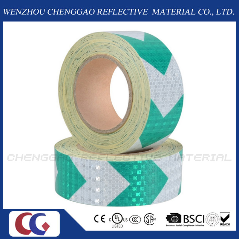 High Visibility Green Arrow Hazard Reflective Roll Tape (C3500-AW)