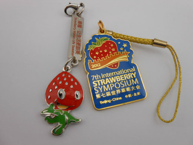 Textile Key Chain, Metal Key Ring (GZHY-KA-005)