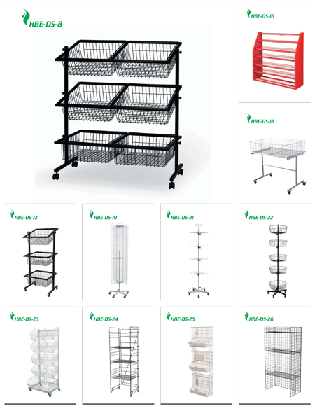 12 Hooks Spinner Floor Rotating Display Stand