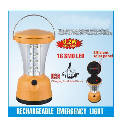 Emergency Auto LED Outdoor Camping Solar Lantern