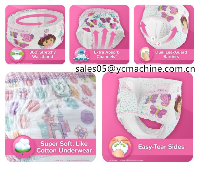 Pampers Girls Easy UPS Training Underwear Making Machine