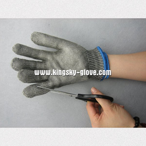 Double Layer Metal Mesh Cut Resistance Work Glove