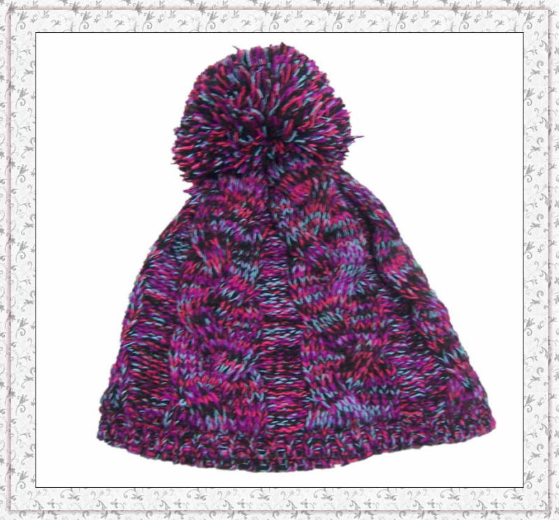 Custom Design Jacquard Weave Crochet Knitted Beanie Cap/Hat (1-3461)