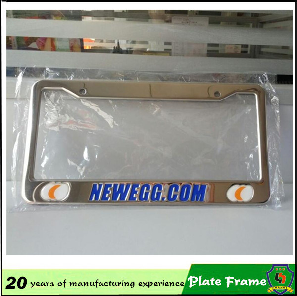 Custom Logo Printed Aluminum Metal License Plate Frame