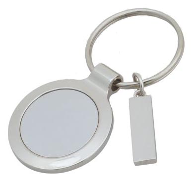 Round Key Ring, Blank Keychain Without Logos (GZHY-KA-019)